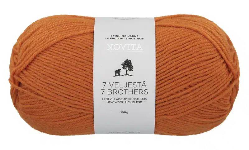Novita 7 Bröder Aran Enfärgade 100g - Novita 7Bröder Kremla 273 - Novita7BröderKremla273