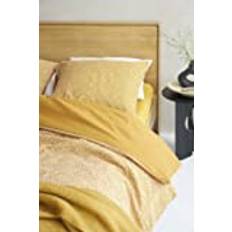 Meyco Home Basic Jersey Uni underlakan dubbelsäng (underlakan med mjuk jerseykvalitet, perfekt passform tack vare elastisk dragsko runt om, mått: 180 x 210/220 cm), Honey Gold