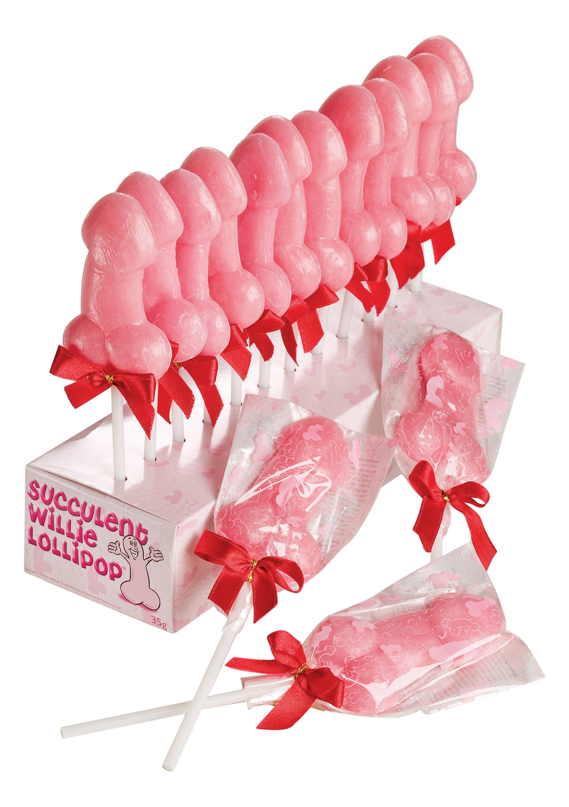 Spencer & Fleetwood Succulent Willie Lollipop 35g Display 24 pcs