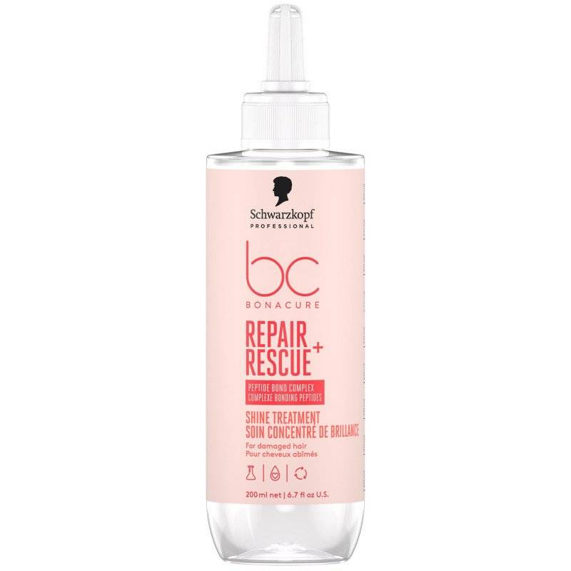 Schwarzkopf BC Bonacure Repair Rescue Shine Treatment – maschera rigenerante per capelli danneggiati, 200ml