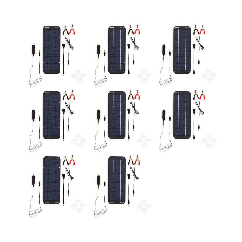8X 12V 30W Bärbar Solpanel Bilbåt Power Solpanel Batteriladdare Underhållare för Bil Motorcykel Traktor Båt RV