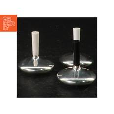 Cohr Salt and Pepper set, Silver Coated Atla, Danish design, 1950’s (str. 5 x 5 cm)