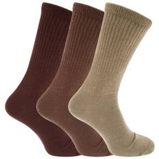 Mens Extra Wide Comfort Fit Wide Feet Diabetic Socks (3 Pairs) - UK 6-11 EURO 39-45 / White