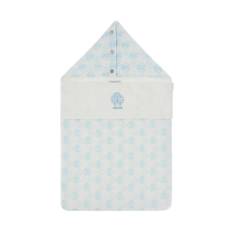 Roberto Cavalli, Home , unisex, Blå, ONE SIZE, Bomuld, Monogram Baby Drenge Sovepose