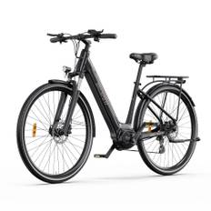 ONESPORT OT07 Electric Bike 250W Mid-drive Motor 36V10.4Ah Battery Torque Sensor 25km/h Max Speed 90km Max Range svart