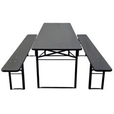 Brau Bord/bænk sæt 220x67 cm - Sort