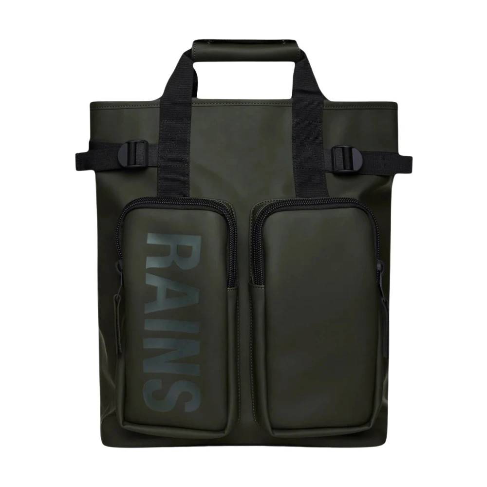 Rains Texel Tote Backpack - Tasker - unisex - Grøn - ONE SIZE - Uld