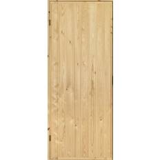 Bastudörr Kaski Eckerö 690x1890mm vänster obehandlad furupanel (7x19)