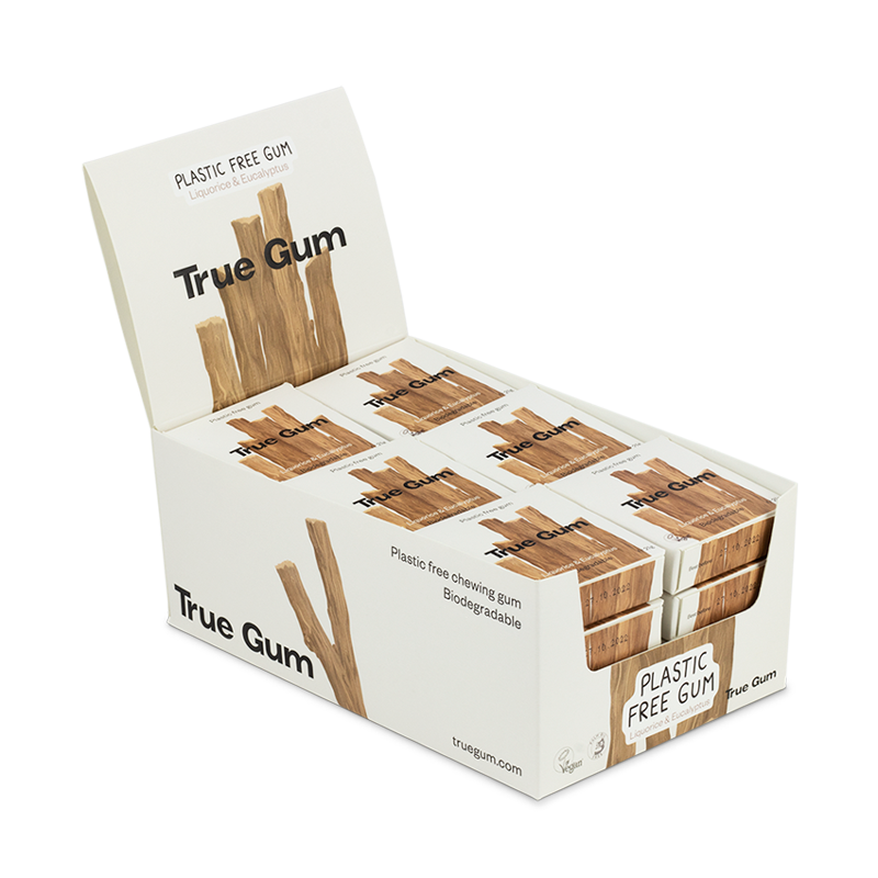Lakrids & Eukalyptus tyggegummi Kasse - 24 pk.
