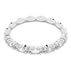 Swarovski Vittore ring, Marquise cut, vit, Rhodium pläterad