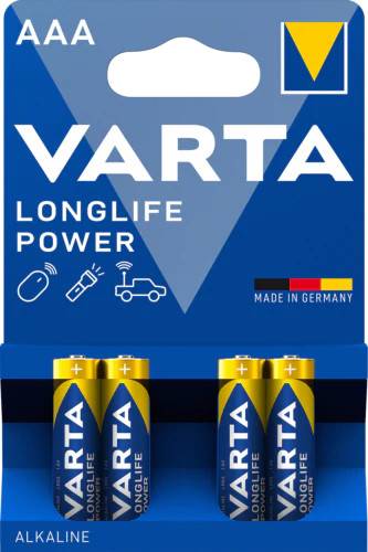 Varta Longlife Power AAA-batteri, 4-pack - Aaa batteri 4 pack
