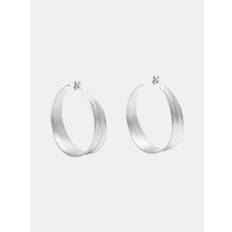 Olive Grande Hoops - SILVER / O.S