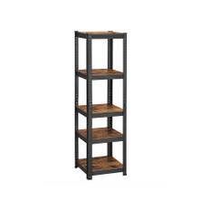 Tynd opbevaringshylde med 5 hylder, Vintage Brun 37 x 37 x 150 cm