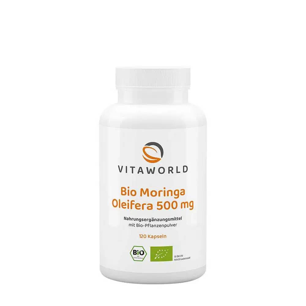 Vitaworld - Moringa Oleifera Ekologisk, 500 mg (120 Kapslar)