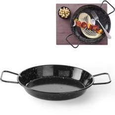 Emaljerad paellapanna/skål diameter 24 cm - Hendi 622858