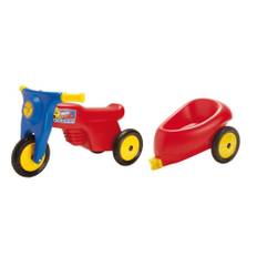 Dantoy Scooter inkl. trailer med gummihjul
