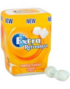 Extra Refreshers Tropical Flavour Tuggummi Låda 67g