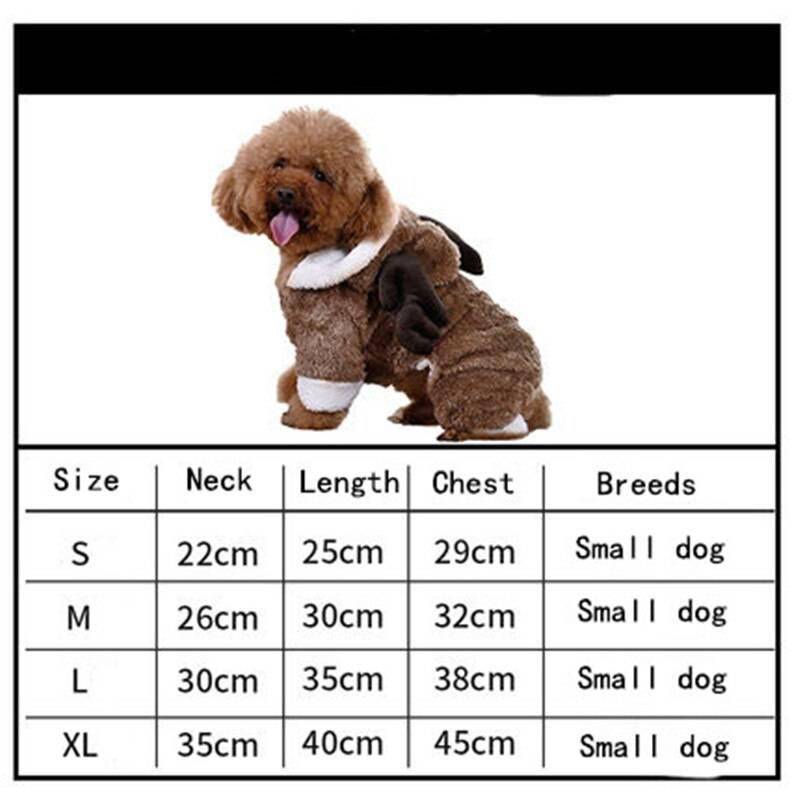 Sällskapshund fleece kläder höst vinter kläder för samll hund tyg jul dräkt jumpsuit valp kappa jacka chihuahua mops clot - L3 / S