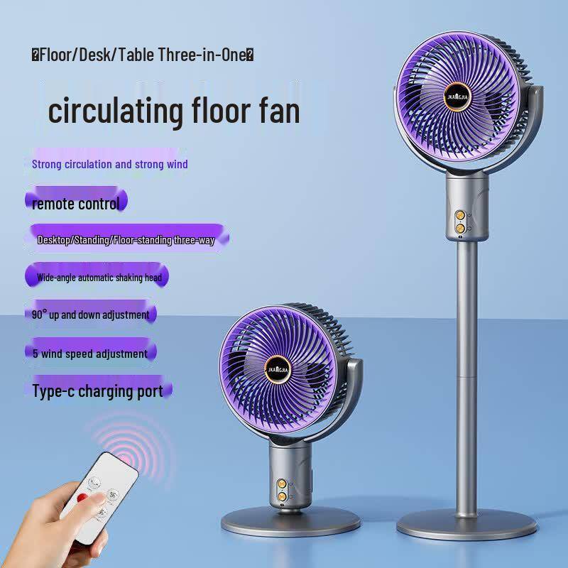 ZISIZ Oscillating Desk & Floor Fan