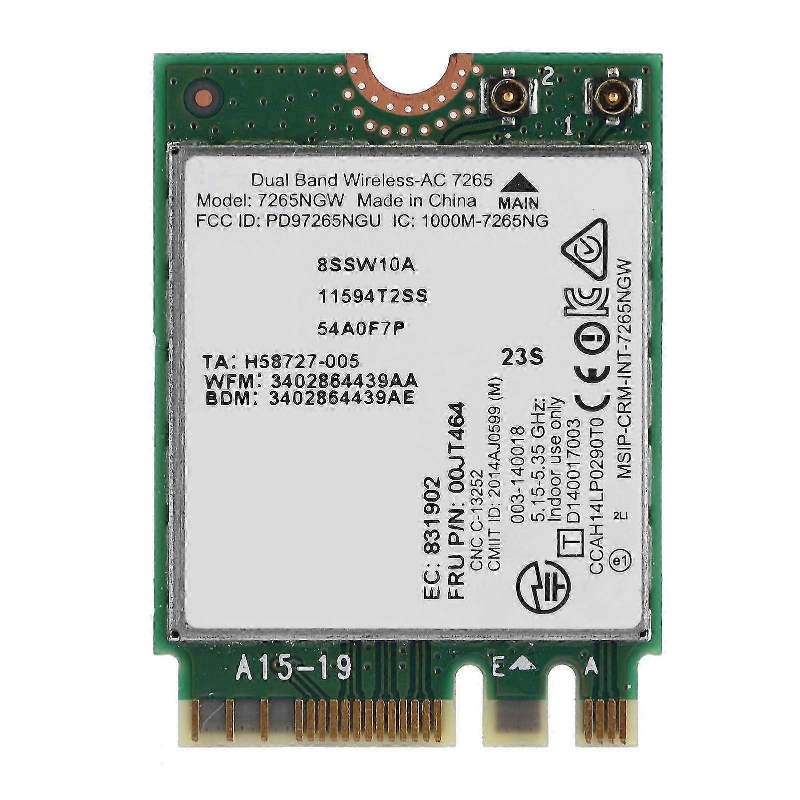 2025 Intel Dual Band Wireless AC 7265 Network Card Bluetooth 4.0, 867M WiFi Adapter for Laptop PC Upgrade, High Speed Stable Connection
