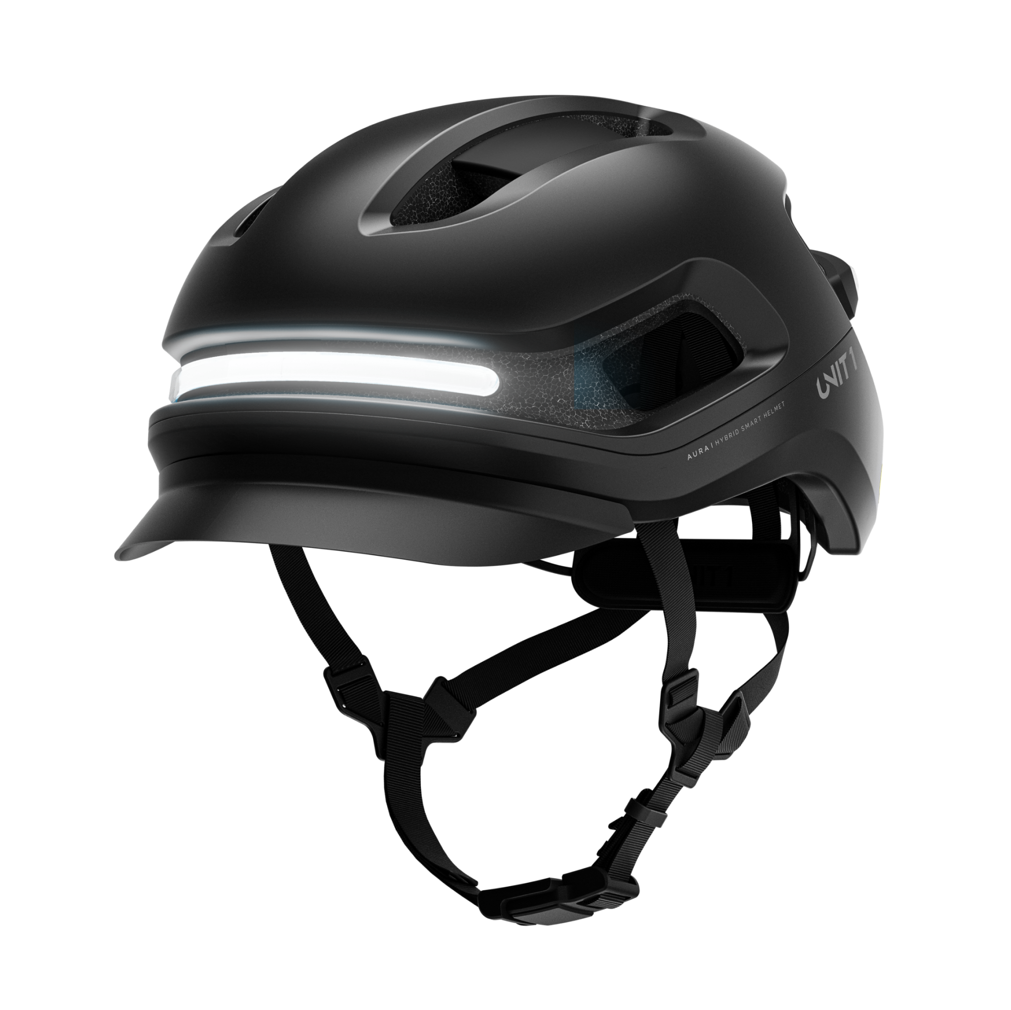 Unit1 AURA Mips Smart Helmet Blackbird 51-55/S