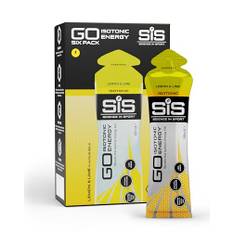Science in Sport GO Isotonic Energy Gel 6 x 60ml Zitrone Limette, Vegan - Isotonische Formulierung mit 22g Kohlenhydrate, Optimale Alternative für isotonische Getränke