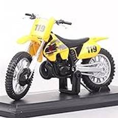 barns hobbyer 1: 18 För Nr. 119 För SUZUKI RM250 Motocross Cykel Gjuten Motorcykelmodell I Metall Leksaker För Pojkar Vuxenprydnader