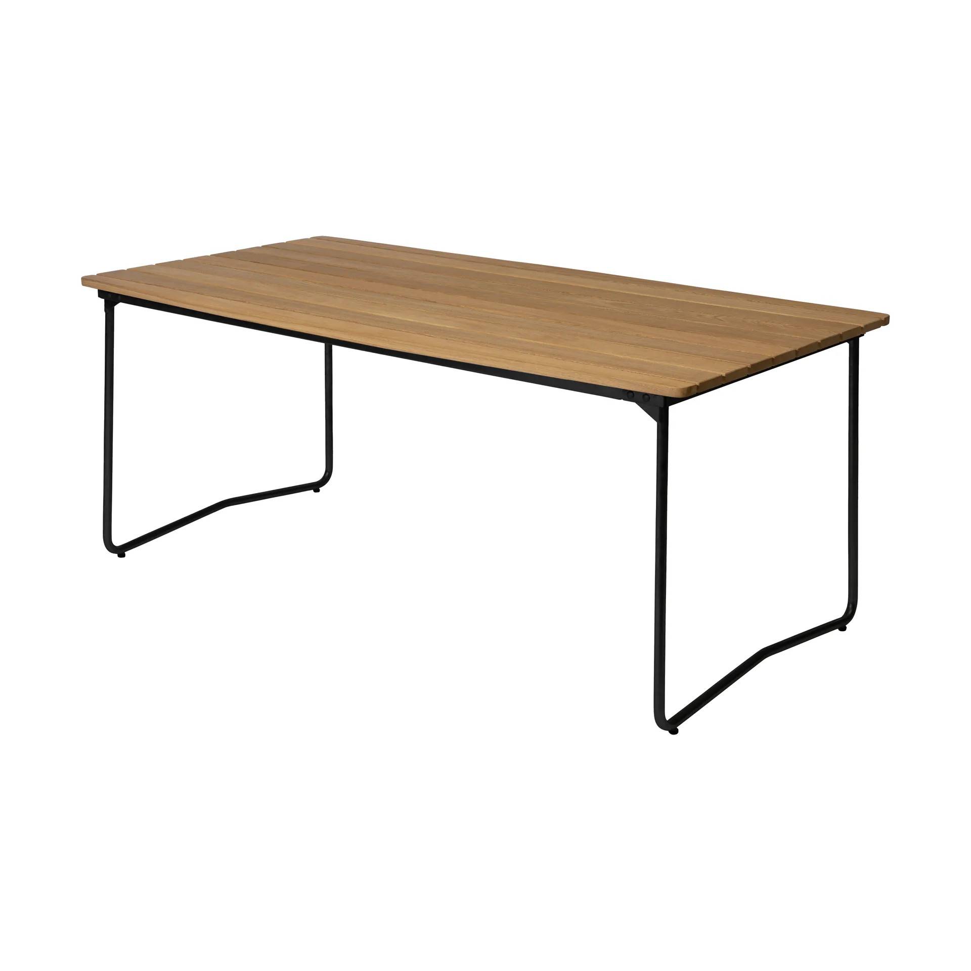 Grythyttan Stålmöbler B31 matbord 170x92 cm, Oljad ek-svart - Beige