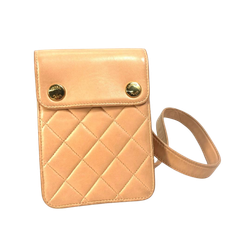 Chanel Vintage Pouch Stl. - Necessär Från Magasin - Brown (W 10.5cm x H 14.5cm x D 5cm)