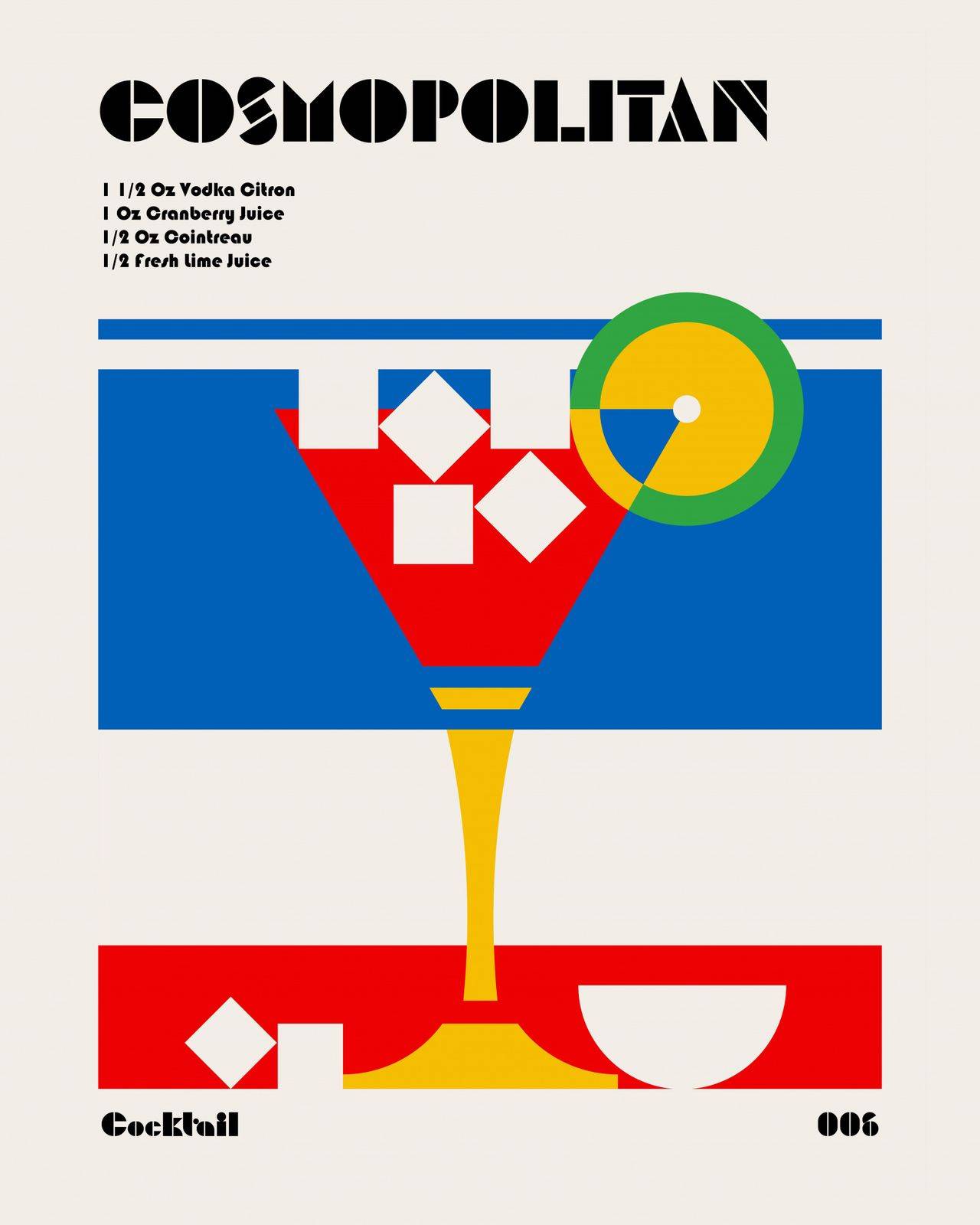 Plakat - Cosmopolitan Cocktail