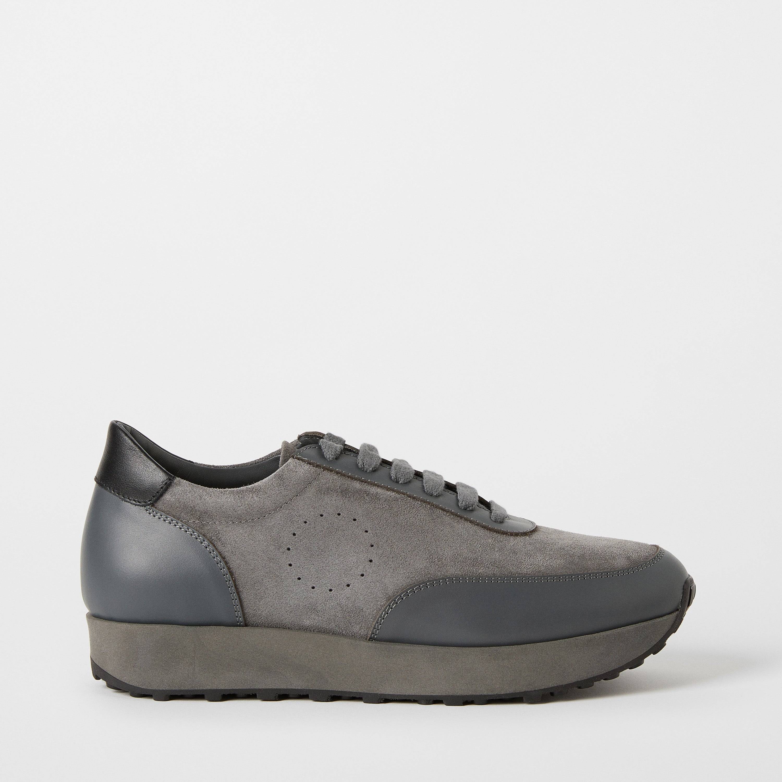Track Calfskin Sneaker Junior - Grey (33)