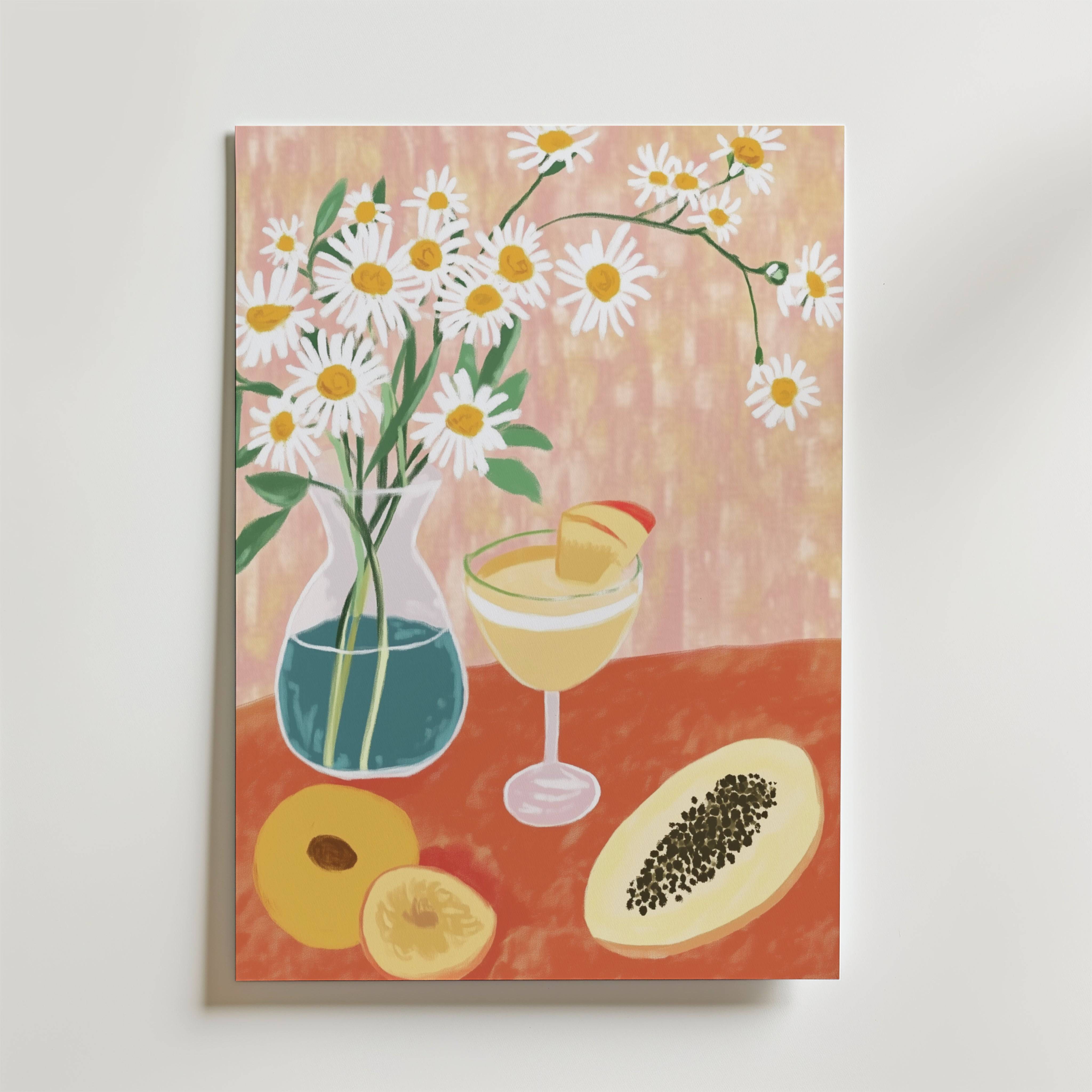 Tropical Blossom Poster - Premium Canvas 30x40 cm