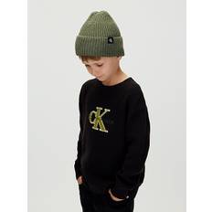 Kids' Ribbed Beanie - Green - L-XL