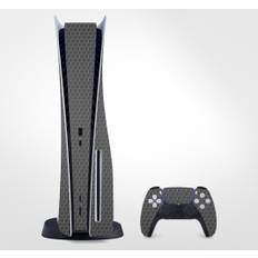 Grå kol skin playstation 5 dekal