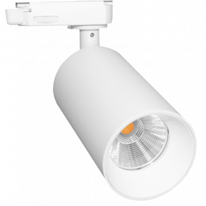 Ledpro Tania Mini skinnespot, 3-faset, Fast LED, 3000K, 1400lm, hvid