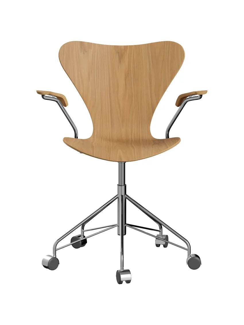 3217 Serie 7 Kontorstol af Arne Jacobsen Uden polstring / Eg / Ingen farve - Jacobsen Plus