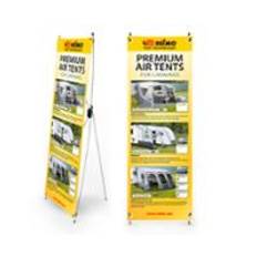 Telt Tec. X-Banner luft telt til campingvogne engelsk, størrelse: 600x1800mm