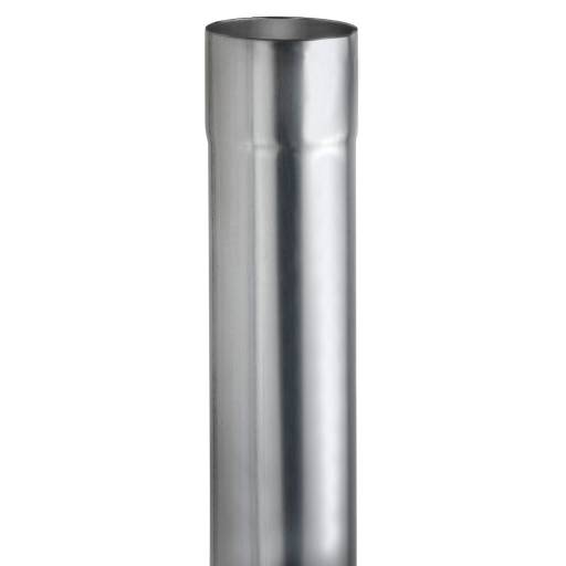 VMzinc nedløbsrør, Ø76x0,8 mm, 3 meter, zink