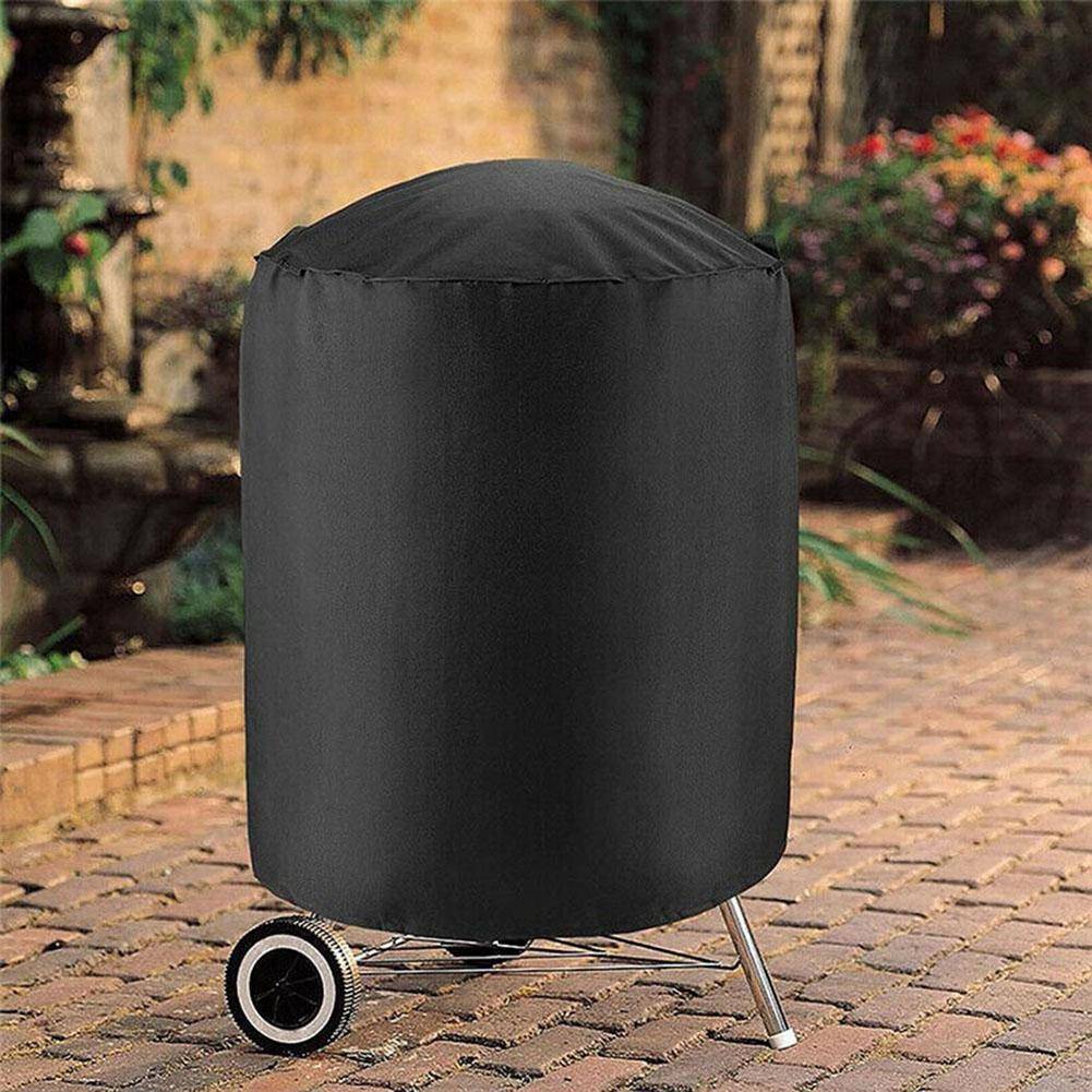 Kraftig Polyester BBQ-grillskydd för Weber Q1000 Q2000-serien Gas uteplats Skyddar mot Alla Väder och Damm