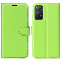 Xiaomi Redmi Note 11 Pro 4G / Redmi Note 11 Pro 5G - Læder cover / pung - Grøn