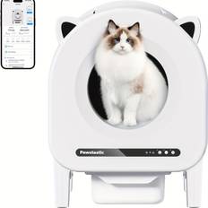 TEMU Smart Self-cleaning Cat Litter Box For Multiple Cats, 68l Large Capacity Automatic Litter Box With App Control, Safety Protection& Odor Removal - Ideal Gift For Cat Owners, Without Battery