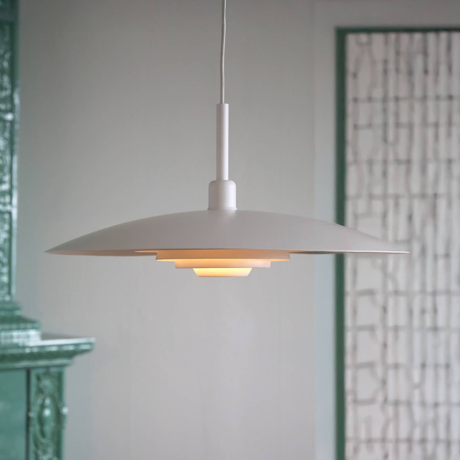 Markslöjd Hänglampa Piny, Vitt / opal, Vardagsrum / matsal, Metall, Modern, Pendellampa
