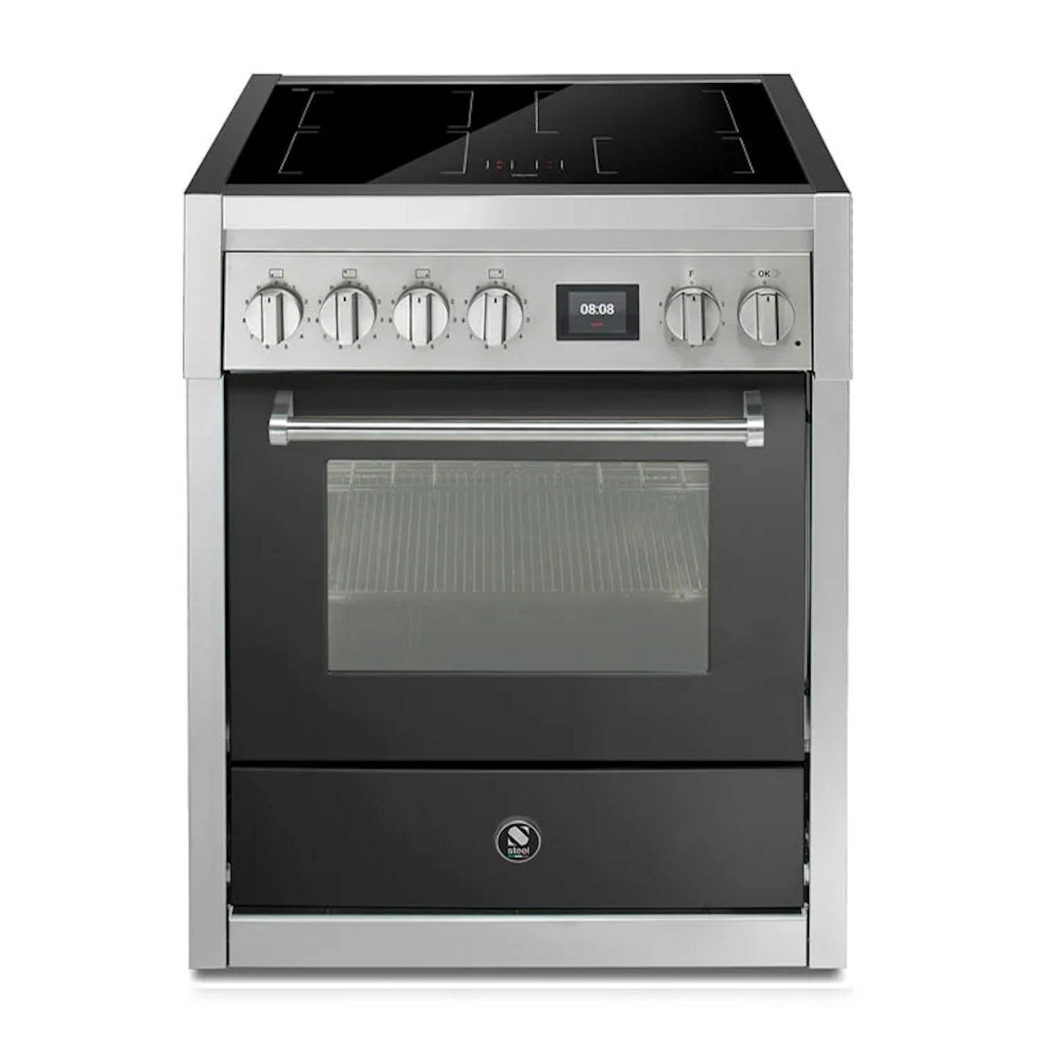 Induktionsspis Steel Genesi Combi - Steam 70 cm Svart med Ångfunktion