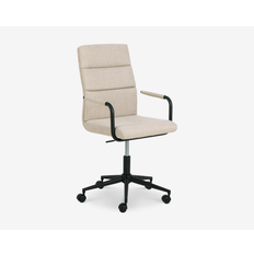 Kontorstol beige møbelstof