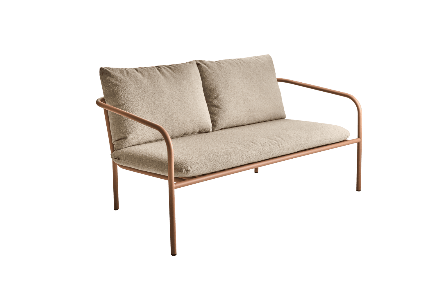 Brafab - Bendt 2-sitssoffa Peach/Teddy Beige