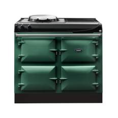 AGA R3 100 med 1 platta samt induktionshäll 2 zoner - Racing green
