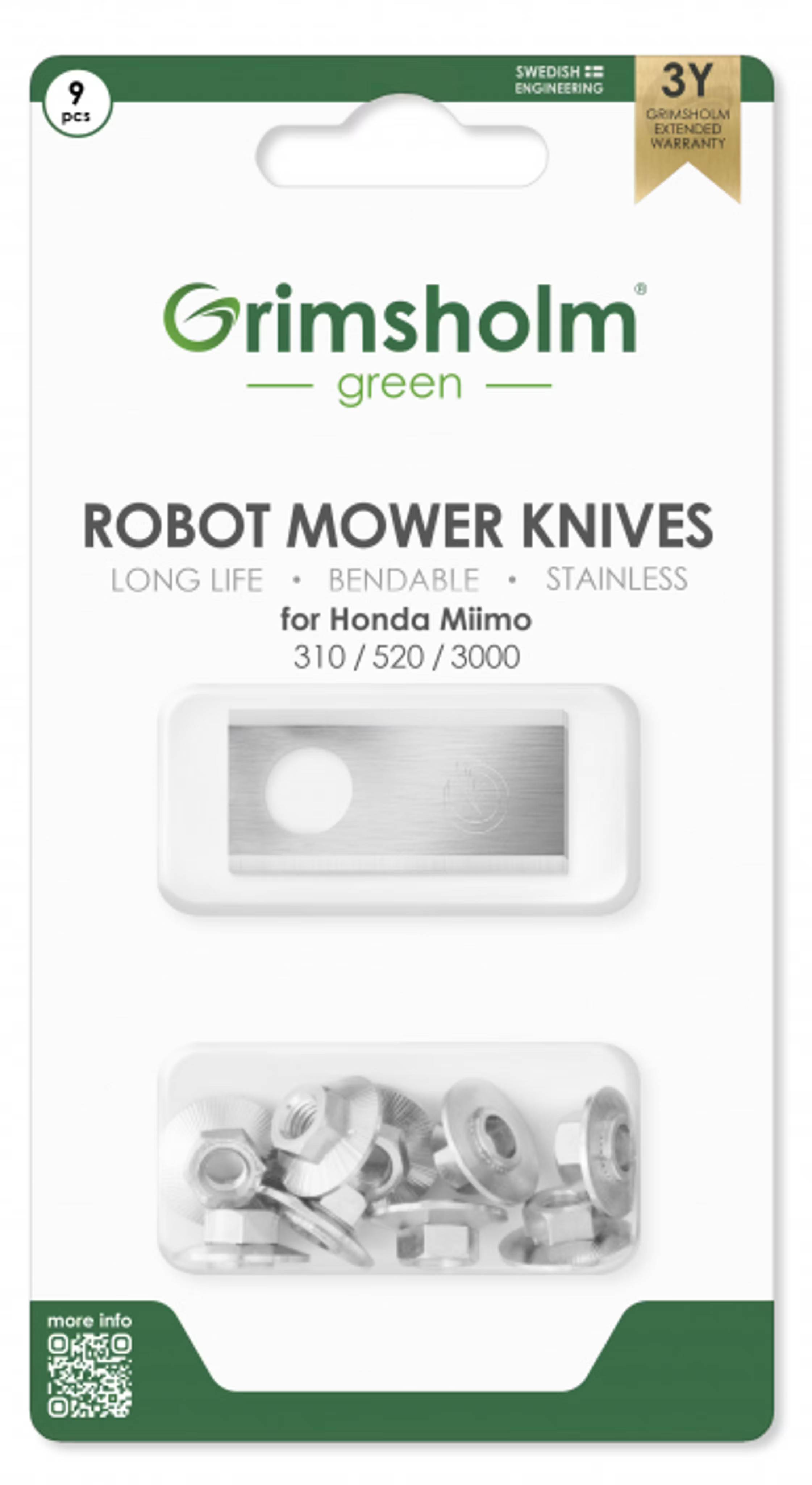 Knivar till Honda Miimo, 9-pack