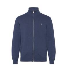 GANT Casual Cotton Zip Cardigan Blå