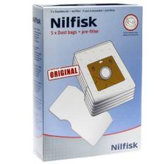 NILFISK Dammsugarpåsar, syntetfiber, 5st. 82215200