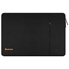 ARVOK 13 13,3 14 tum laptopfodral för MacBook Pro 14 2021/vattentålig notebook Chromebook datorficka portfölj bärväska fodral skal för HP/Dell/Lenovo/Asus/Acer, svart
